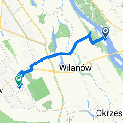 Rychnowska 15, Warszawa do Lasek Brzozowy 9, Warszawa