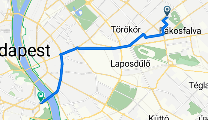 Vezér utca 77B., Budapest to Irinyi József utca 7., Budapest