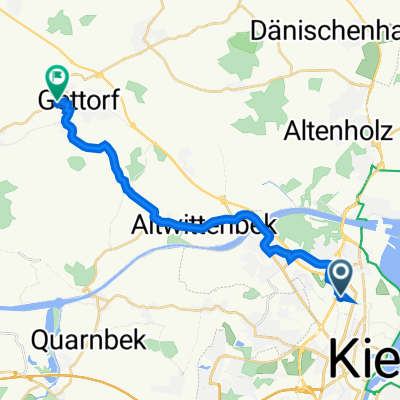 Neufeldtstraße 10, Kiel nach Hasselrott 54, Gettorf