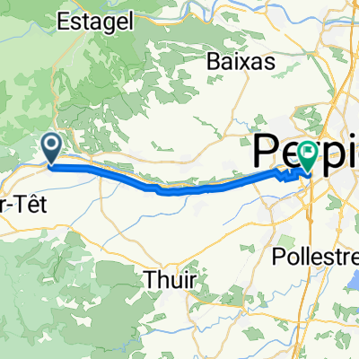 20 Rue Max Dormoy, Néfiach à 550 Avenue de Milan, Perpignan