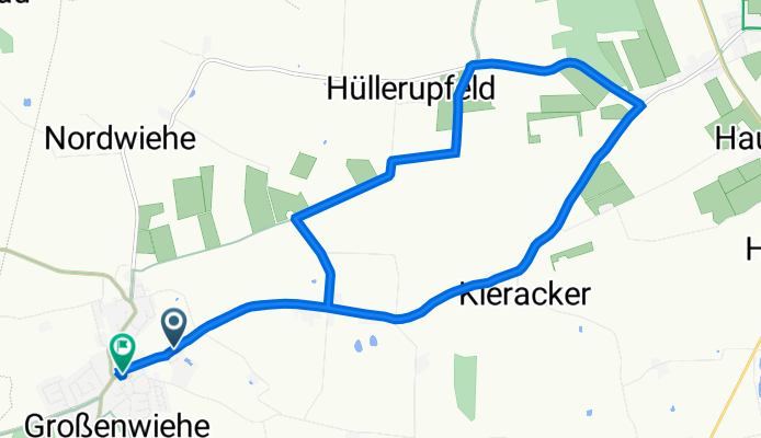 Gewerbegebiet Wiehekrug 5, Großenwiehe nach Flensburger Straße 16, Großenwiehe