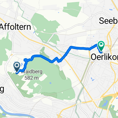 Leopold-Ruzicka-Weg 6–10, Zürich nach Therese-Giehse-Strasse 6, Zürich