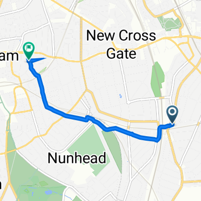 2 Geoffrey Road, London to 2 Wood's Road, London