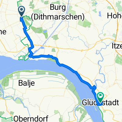 Route von Westerstraße 4, Sankt Michaelisdonn