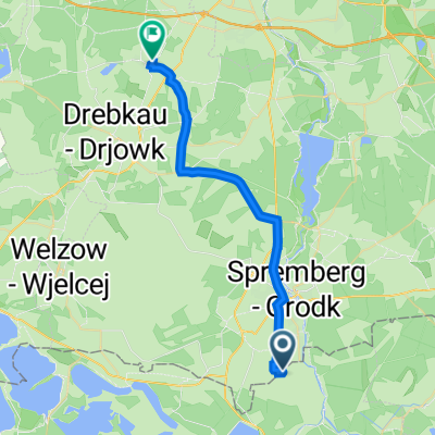 Straße A 2, Spreetal nach Blumenweg 4, Drebkau