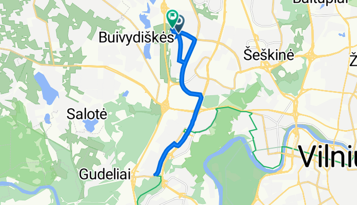 Taikos g., Vilnius to Taikos g. 111B, Vilnius