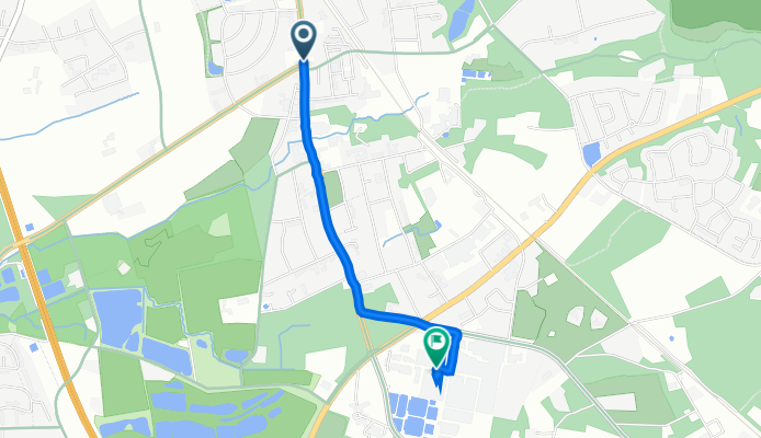 Windelsbleicher Straße 214, Bielefeld nach Senne, Bielefeld