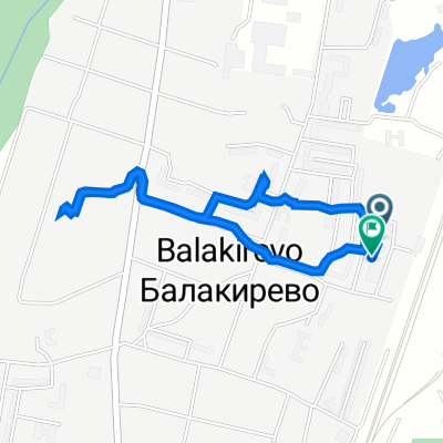 Вокзальная улица, 13, Balakirevo to Вокзальная улица, 13, Balakirevo