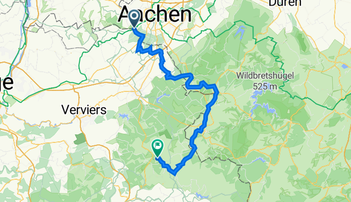 Vaalserberg-Raeren Bahnhof-Vennbahn-Sourbrodt-Botrange
