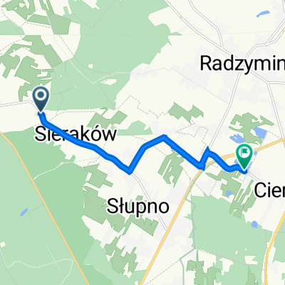 Szkolna 9, Wólka Radzymińska do Marszałka Józefa Piłsudskiego 62A, Radzymin