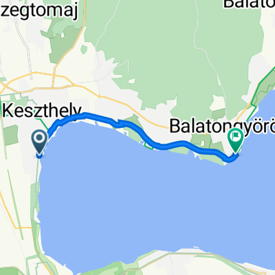 Csárda utca 9., Keszthely to Balaton utca 2., Balatongyörök