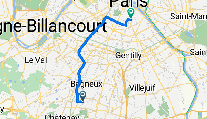 38 bis Rue des Aulnes, Sceaux à 14 Rue Pestalozzi, Paris
