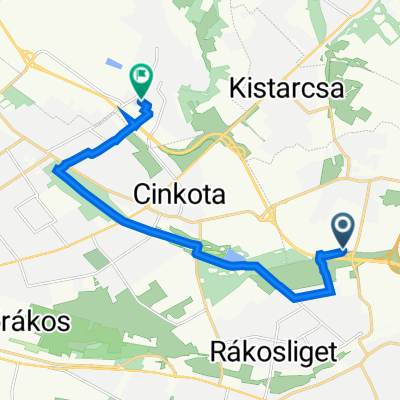 Asbóth Oszkár 4, Nagytarcsa - Erkel Ferenc utca 25, Csömör