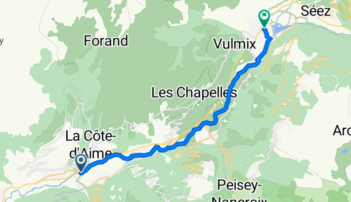 60–102 Rue des Îles, La Plagne Tarentaise à 355 Route de Montrigon, Bourg-Saint-Maurice