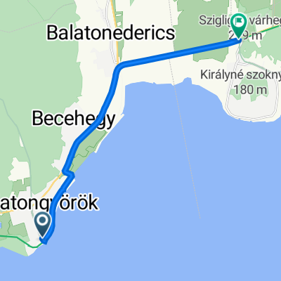Kossuth Lajos utca 1., Balatongyörök to 71-es Főút, Szigliget