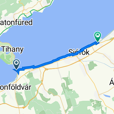 Tihany utca 4., Szántód to Ady Endre utca 129., Siófok
