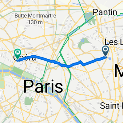 26 Rue St-Fargeau, Paris à 1 Rue Godot de Mauroy, Paris