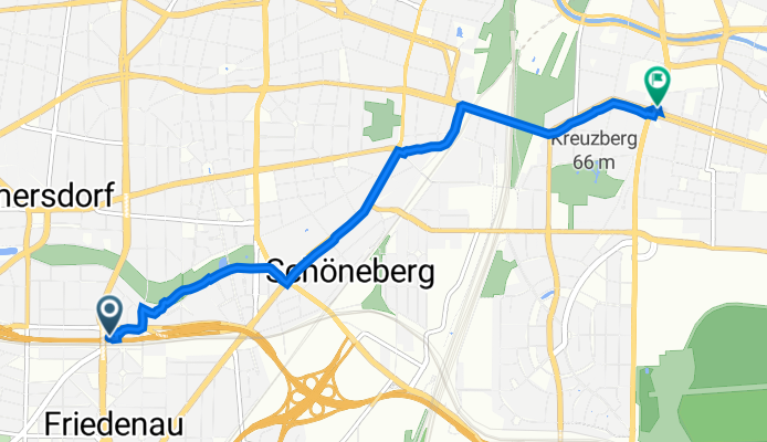 Wexstraße 10, Berlin nach Mehringdamm 37, Berlin