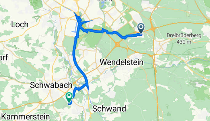 Am Keuper 1, Nürnberg nach An der Maisenlach 59G, Rednitzhembach