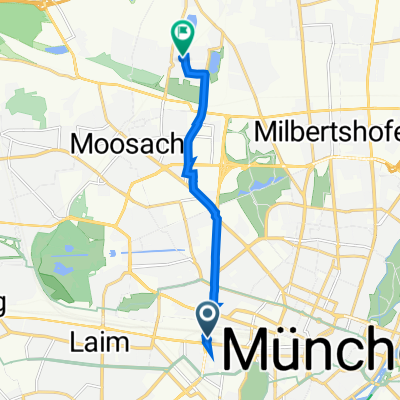 Landsberger Straße 114, Munich to Reinachstraße 55, Munich