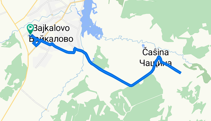 улица Мира, 17, Байкалово до улица Мира, 17, Байкалово