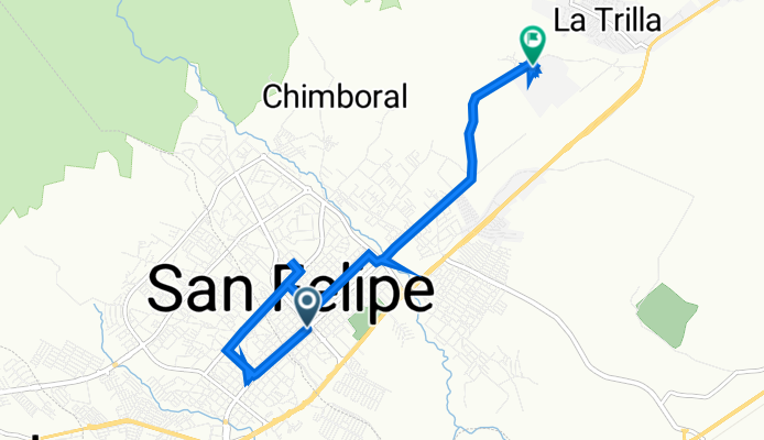 De Calle 18, San Felipe a Vía carretera corozo ciudadela