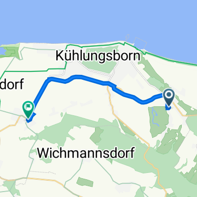 Straße zur Kühlung 21A, Wittenbeck nach Kühlungsborner Straße 3, Bastorf