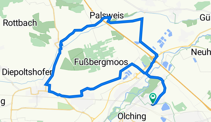 Neufeldstraße 21, Olching nach Neufeldstraße 23, Olching