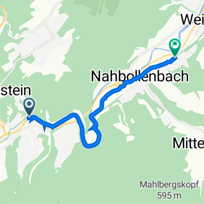 Hauptstraße 444, Idar-Oberstein nach Kaufacker 3, Idar-Oberstein