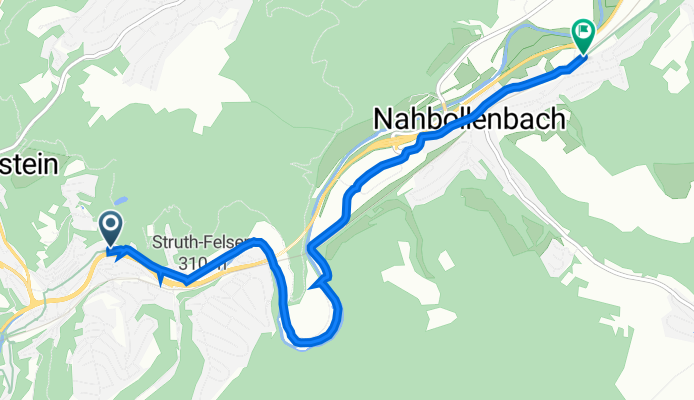 Hauptstraße 444, Idar-Oberstein nach Kaufacker 3, Idar-Oberstein