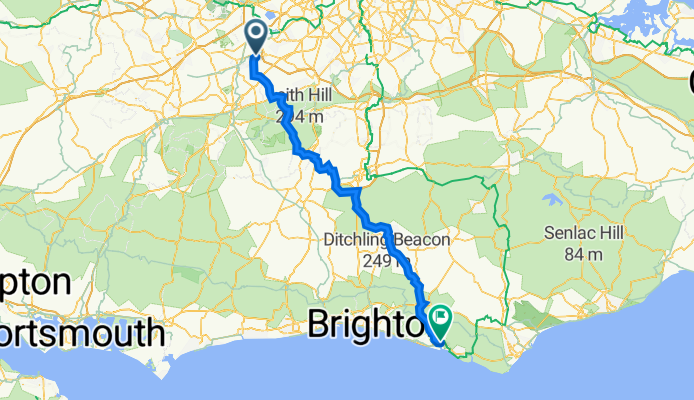 West Byfleet to Newhaven