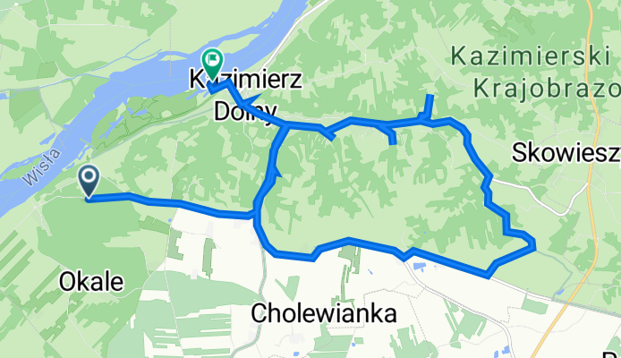 Albrechtówka 3B, Kazimierz Dolny do Kazimierz Dolny