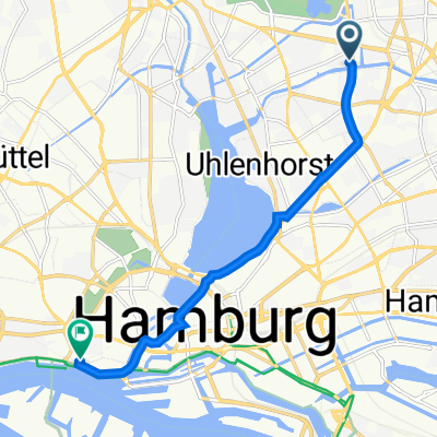 Kaemmererufer 2, Hamburg nach Hafentor 2, Hamburg