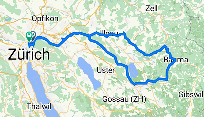 Winterthurerstrasse 190, Zürich to Stüssistrasse 97, Zürich