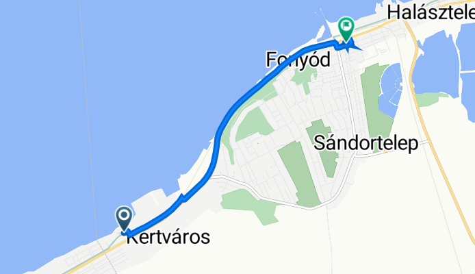 Vasvári Pál utca 3., Fonyód to Dísz tér 2., Fonyód