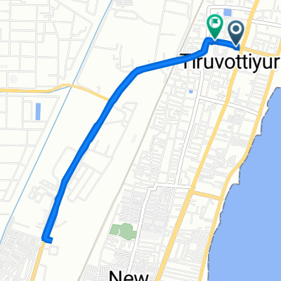 Thiruvottiyur High Road, Chennai to South Mada Street 47, Chennai