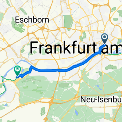 Sandweg 6, Frankfurt am Main nach Elisabeth-Kuhn-Straße, Frankfurt am Main