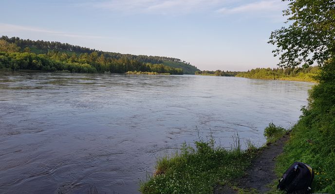 Foto 1 de la ruta de Bikemap "от Шелехова до Пионерска по старой дороге"