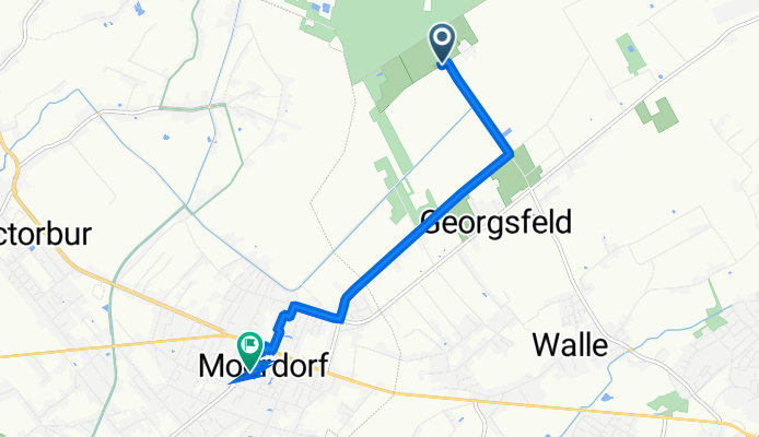 Meedeweg, Aurich nach Marktstraße 14, Südbrookmerland