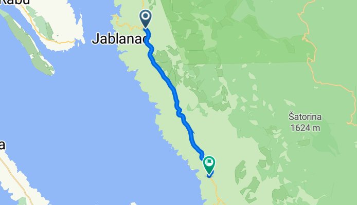 Državna Cesta 405, Stinica to Državna Cesta 8, Prizna