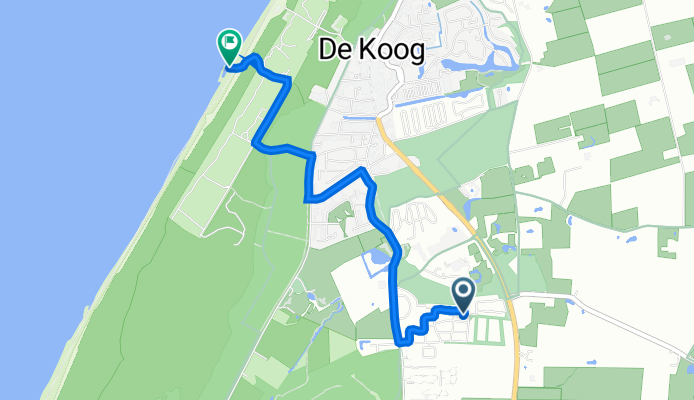 Bosrandweg 347B, De Koog nach Ruijslaan 30, De Koog