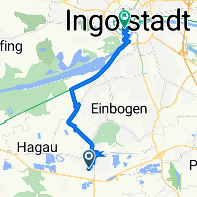 Vogelweidestraße 22, Ingolstadt nach Wagnerwirtsgasse 8, Ingolstadt