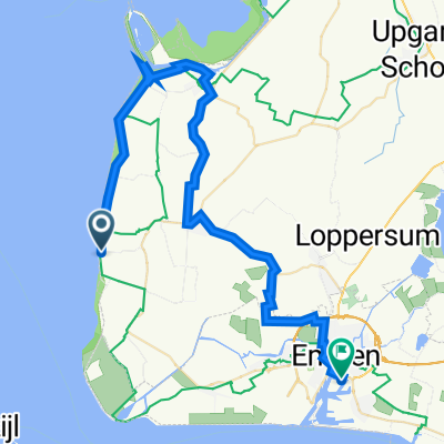 Mollweg 1, Krummhörn nach Zum Zungenkai 5–6, Emden