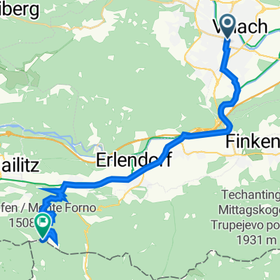 Steinwenderstraße 3, Villach to Seltschach 72, Arnoldstein