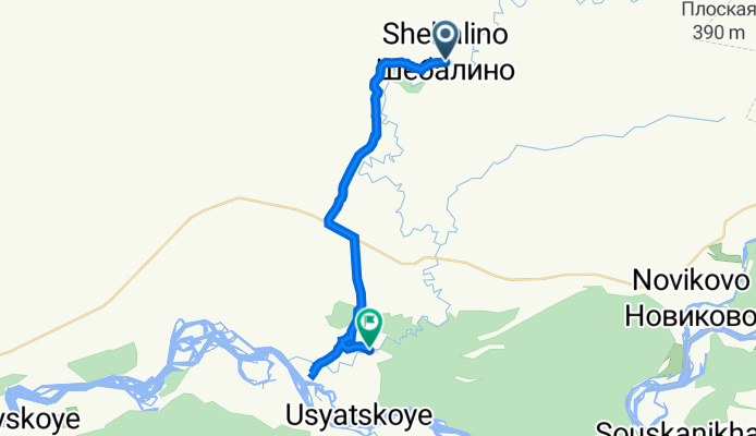 От Молодёжная улица до Бийская улица, Большеугренёво