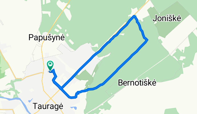 Ganyklų g. 19, Tauragė to Ganyklų g. 19, Tauragė