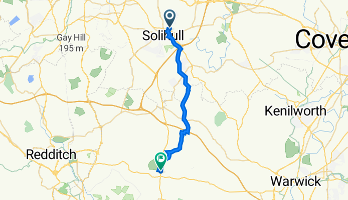 22 Warmley Close, Solihull to 106 High St, Henley-In-Arden