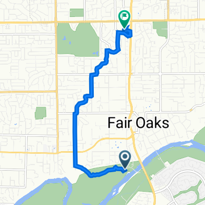 Fair Oaks to 5309 Sunrise Blvd, Fair Oaks