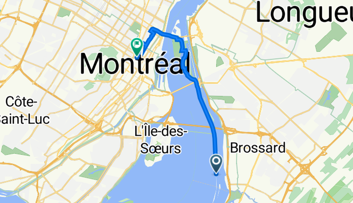 Rive-Sud de Montréal, Brossard to Blvd de-Maisonneuve Ouest, Montréal