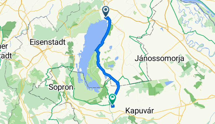 Seestraße 68, Neusiedl am See nach Szent István utca 70, Fertőd